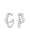 Swarovski Mixed Cut Matrix Heart Hoop Earrings