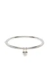 Swarovski Mixed-cuts Heart Bangle In Metallic