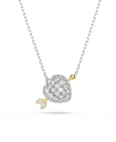 Swarovski Idyllia Mixed Cuts Heart Pendant Necklace In Gold