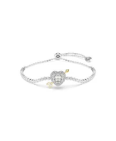 Swarovski Idyllia Heart Bracelet In Silver