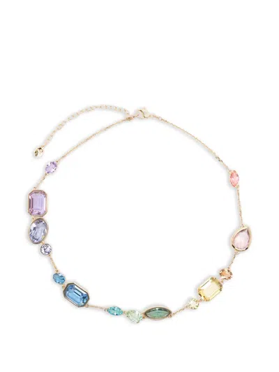 Swarovski Mixed-cuts Necklace In Gold