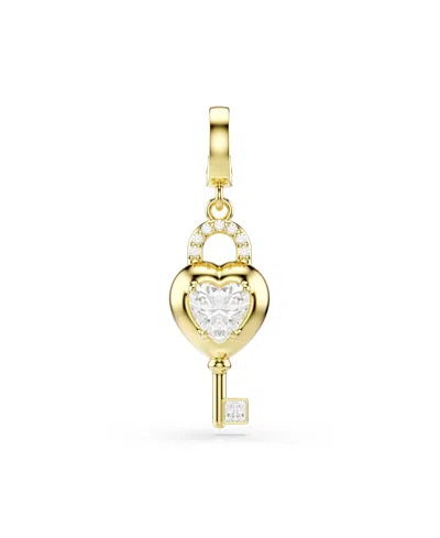 Swarovski Mixed Metal Heart Key Idyllia Charms In Pattern