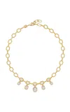 Swarovski Moda Exclusive Octagon Collection 18k Yellow Gold Necklace With Laboratory Grown Diamonds