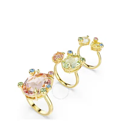 Swarovski Multicolored Gema Ring Set (3)