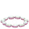 Swarovski Multicolored Rhodium Plated Orbita Bracelet In Multicolored