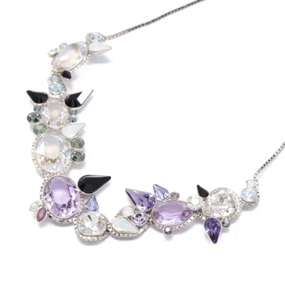 Swarovski Necklace Crystal Silver Multicolor Bijou