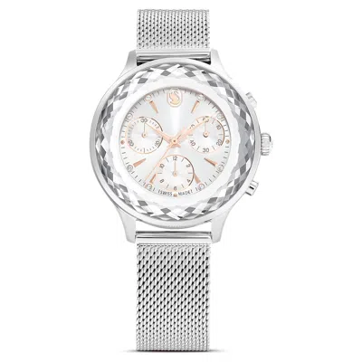 Swarovski Nova Chrono Watch In Silver Tone