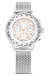 Swarovski Novo Bracelet Chronograph Watch, 37mm In Silver