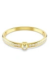 Swarovski Numina Bangle Gold Shiny Clear In Gold