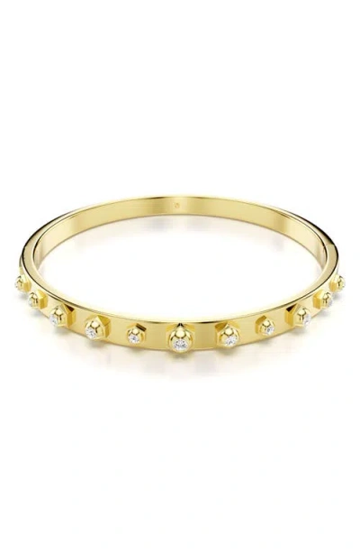 Swarovski Numina Bangle S Gold Shiny Crystal In White