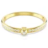 Swarovski Numina Bangle Gold Shiny Clear In Silver Tone