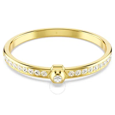 Swarovski Numina Bangle Gold Shiny Clear In Silver Tone