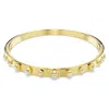 Swarovski Numina Bangle S Gold Shiny Crystal In White