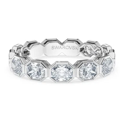 Swarovski Octagon Band Ring In White