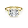Swarovski Octagon Certified Lab Grown Diamond Bezel Ring In White