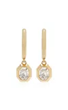 Swarovski Octagon Collection 14k Yellow Gold Drop Earrings With Laboratory Grown Diamonds