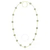 Swarovski Octagon Cut Gold-tone Plated Chroma Strandage Necklace
