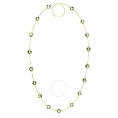 Swarovski Octagon Cut Gold-tone Plated Chroma Strandage Necklace