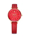 Swarovski Octea Nova 33mm Quartz Watch In Red