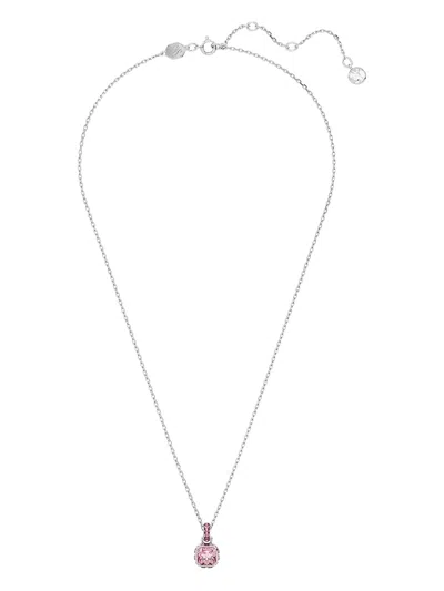 Swarovski October Birthstone Pendant Necklace In Silver