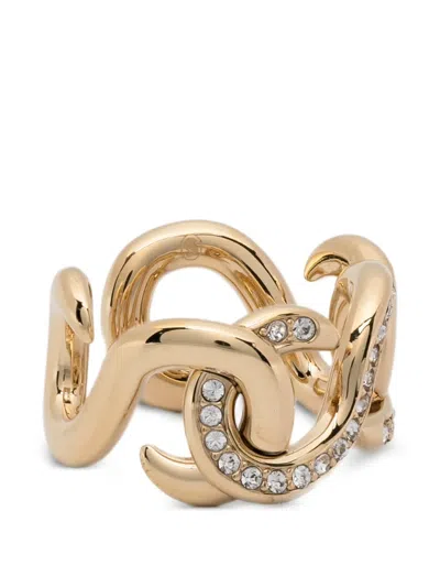 Swarovski Open Round-cut Ring In Gold