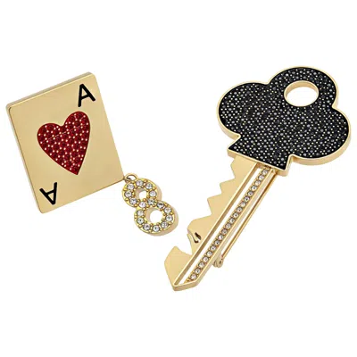 Swarovski Optimal Women's Brooch In Gold