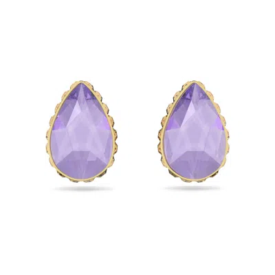 Swarovski Orbita Stud Earrings In Purple