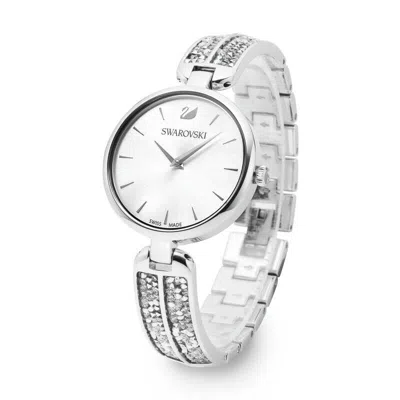 Pre-owned Swarovski Original  Dream Rock Women's Quartz Metal Watch 30mm 50m Made In Swiss