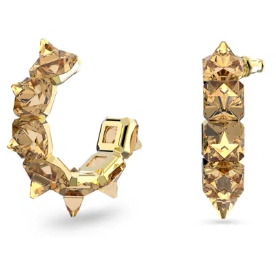 Swarovski Ortyx Hoop Earrings In Gold