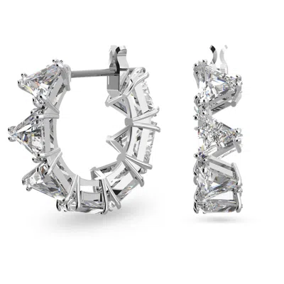 Swarovski Ortyx Hoop Earrings In White