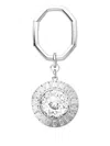 Swarovski Oval-cut Keychain In Silver