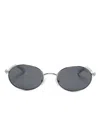 Swarovski Oval-frame Sunglasses In Grey