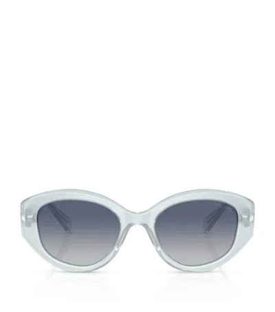 Swarovski Oval Sk6005 Sunglasses In Blue