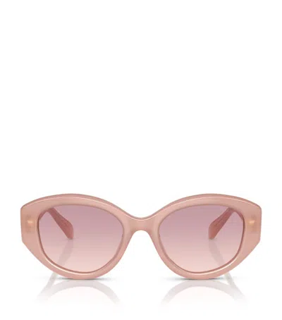 Swarovski Oval Sk6005 Sunglasses In Pink