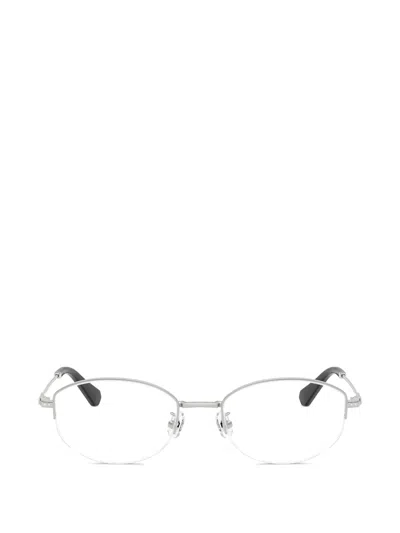 Swarovski Oval-frame Glasses In Silver