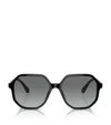 Swarovski Sk6003 Irregular-frame Gem-embellished Acetate Sunglasses In Black