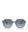 Swarovski Womens Blue Sk6003 Irregular-frame Gem-embellished Acetate Sunglasses In Blue