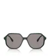 Swarovski Sk6003 Irregular-frame Gem-embellished Acetate Sunglasses In Green