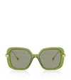 Swarovski Sk6011 Square-frame Acetate Sunglasses In Green