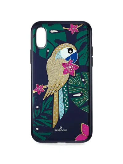 Swarovski Parrot-motif Iphone Xs Case In Multi