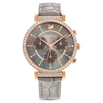 Swarovski Passage Chrono Watch In Gold