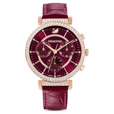 Swarovski Passage Chrono Watch In Red