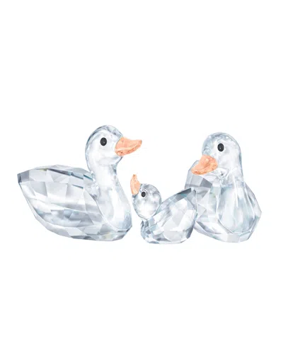 Swarovski Peaceful Country Ducks Crystal Figurine, Set Of 3 In Transparent