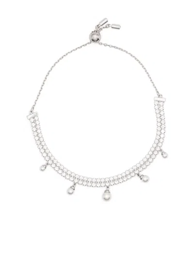 Swarovski Pearl-embellished Bracelet In Silver