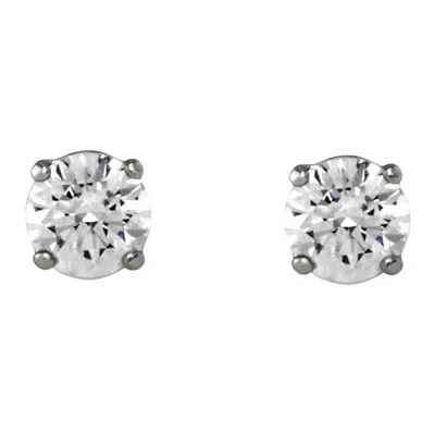 Swarovski Pierced Earrings In Silver Tone