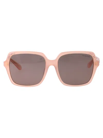 Swarovski Pink Acetate Sunglasses