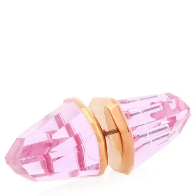 Swarovski Pink Lucent Rose Gold-tone Plated Stud Earring