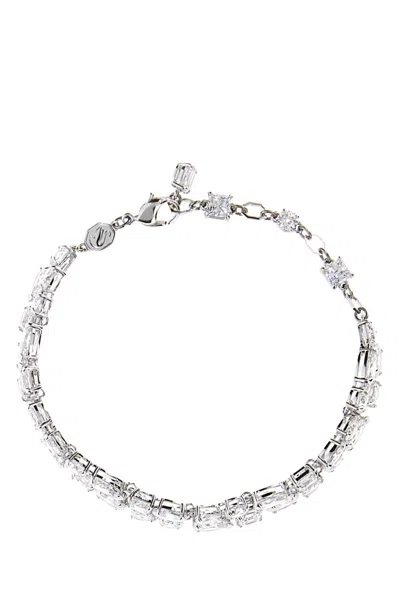 Swarovski Embellished Metal Mesmera Bracelet In Gray