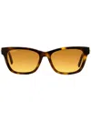 Swarovski Rectangle-frame Sunglasses In Brown