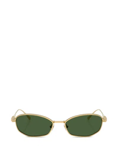Swarovski Rectangle-frame Sunglasses In Gold
